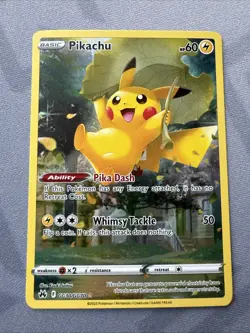 Pokemon Pikachu GG30/GG70 Crown Zenith Galarian Gallery Full Art Holo Ultra Rare - Image 2