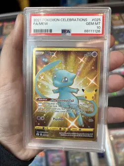 2021 POKEMON CELEBRATIONS #025 FULL ART/MEW PSA 10 - Image 1