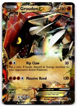 Groudon EX XY42 Holo Promo XY Promo Pokemon Damaged - Image 1