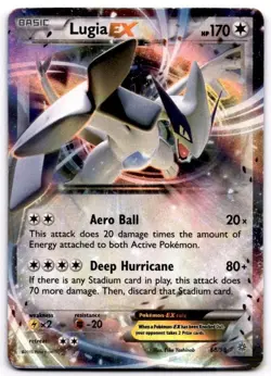 Lugia EX 68/98 Holo EX Rare Ancient Origins Pokemon Holo Damaged - Image 1
