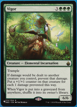 Vigor (Mystery Booster) Battlebond NM Green Rare MTG CARD (ID# 501395) ABUGames - Image 1