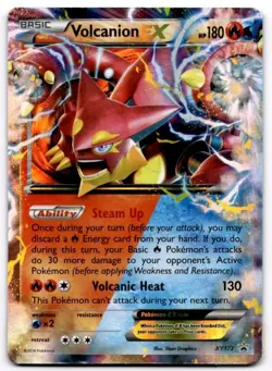 Volcanion EX XY173 Holo Promo XY Promo Pokemon Holo Moderately Played - Image 1