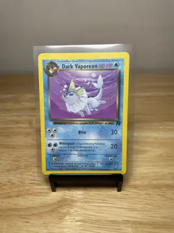 DARK VAPOREON - 45/82 - Team Rocket - Pokemon Card - Played / Damaged - Image 1