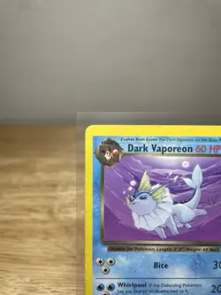 DARK VAPOREON - 45/82 - Team Rocket - Pokemon Card - Played / Damaged - Image 2