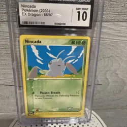 4 card Pokemon Slab Lot - NIncada, Sunkern, Caterpie, Cacnea - Image 5
