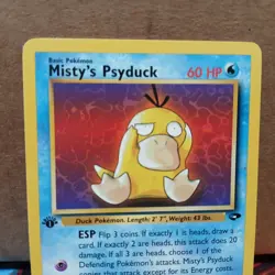 Pokemon TCG Misty's Psyduck Gym Challenge, 1st Edition Common Card 90/132 LP - Image 2
