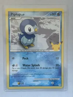 Pokemon TCG Jumbo Card Piplup 093/130 Celebrations In Penny Sleeve & Top Loader - Image 1