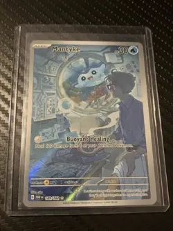 Pokemon TCG Mantyke Card 189/182 Sv04: Paradox Rift NM Condition - Image 1