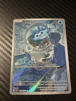 Pokemon TCG Mantyke Card 189/182 Sv04: Paradox Rift NM Condition - Image 2