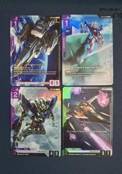 Gundam Card Game Mixed lot Ptolemaios Exia Kyrios armed interventiton C+ - Image 1