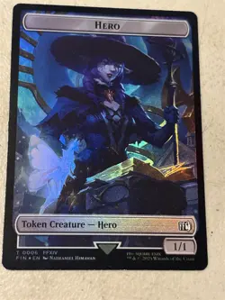 mtg foil token Hero // Horror, 0006/0013, Final Fantasy, unplayed - Image 2