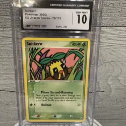 4 card Pokemon Slab Lot - Champions festival, Dark Gyarados, Sunkern, Weedle - Image 4