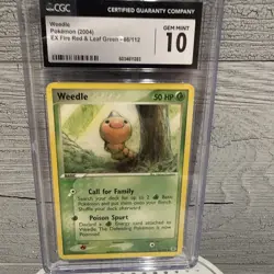4 card Pokemon Slab Lot - Champions festival, Dark Gyarados, Sunkern, Weedle - Image 5