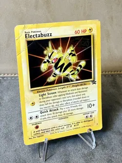 Pokemon TCG Electabuzz Black Star Promo 1999 Damaged - Image 2