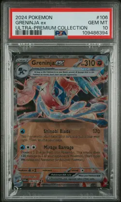 2024 POKEMON GRENINJA EX ULTRA-PREMIUM COLLECTION #106 GRENINJA EX PSA 10 - Image 1