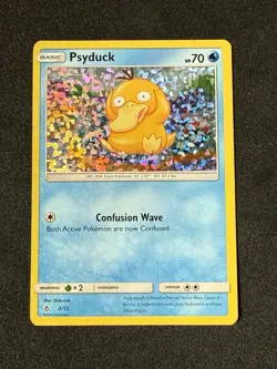 Pokemon TCG Psyduck 2/12 McDonald’s Promo 2018 Holo Rare - Image 1