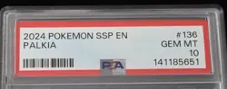 2024 Pokemon Surging Sparks PALKIA HOLO #136/191 - PSA 10 GEM MINT - Image 2