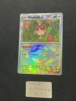 Pokemon Prismatic Evolutions - Hoothoot - 077/131 - MASTERBALL REVERSE - M/NM - Image 1
