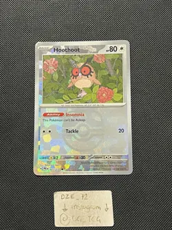 Pokemon Prismatic Evolutions - Hoothoot - 077/131 - MASTERBALL REVERSE - M/NM - Image 2