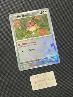 Pokemon Prismatic Evolutions - Hoothoot - 077/131 - MASTERBALL REVERSE - M/NM - Image 4