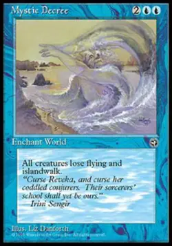 Mystic Decree - Light Play MTG Homelands - Image 1
