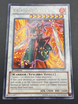 Yu-Gi-Oh! Crimson Blader #CBLZ-EN093 LP Ultra Rare - Image 1