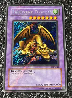 Thousand Dragon MRD-143 Secret Rare Unlimited (2002 Metal Raiders) Holo Bleed LP - Image 1