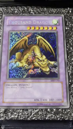 Thousand Dragon MRD-143 Secret Rare Unlimited (2002 Metal Raiders) Holo Bleed LP - Image 2