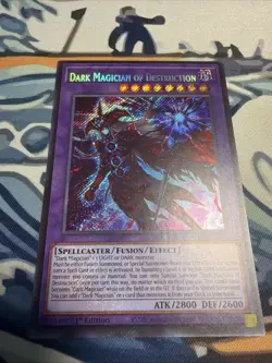 Yugioh Dark Magician of Destruction Secret Rare MZMU-EN011 Near Mint - Image 1