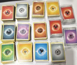 650 Bulk Pokemon TCG Basic Energy Card Lot Fire Water Grass Lightning English - Image 1