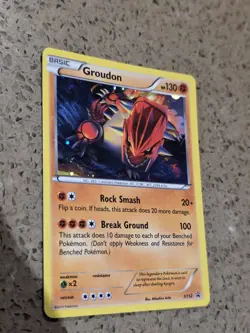 Pokemon Groudon XY52 Holo Promo NM XY Black Star Legendary Card - Image 1