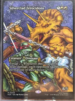 Silverclad Ferocidons 0009 Teenage Mutant Ninja Turtles MTG - Image 2