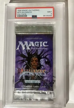 MTG - 2x ALLIANCES Booster Pack - Magic the Gathering Factory Sealed 1996 Graded - Image 1