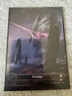 Swamp (Borderless) (Galaxy Foil) MtG Edge of Eternities EOE0369 - Image 1