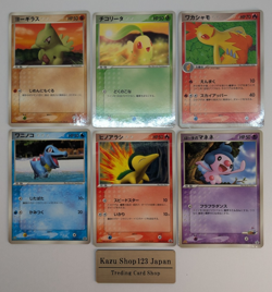 Larvitar033/PCG-P Chikorita 028/PCG-P etc McDonald's Promo Pokemon Crad Set 6 EX - Image 1