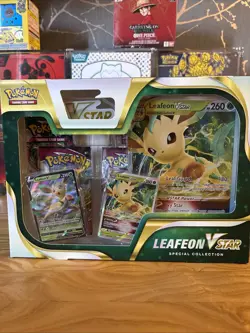 Pokemon TCG Leafeon VSTAR Special Collection Box New Sealed evolving skies - Image 1