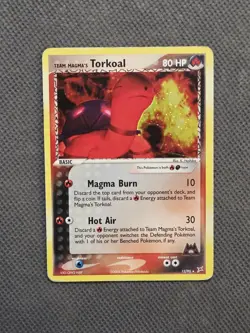 Team Magma's Torkoal 12/95 Holo Rare (2004) EX Team Magma vs Team Aqua Pokemon - Image 1