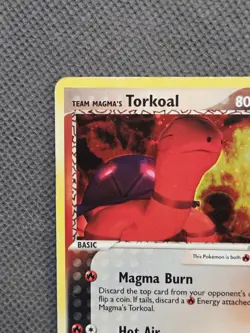 Team Magma's Torkoal 12/95 Holo Rare (2004) EX Team Magma vs Team Aqua Pokemon - Image 3