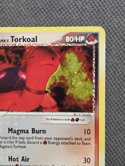 Team Magma's Torkoal 12/95 Holo Rare (2004) EX Team Magma vs Team Aqua Pokemon - Image 4