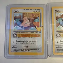 2 x Pokemon TCG Cleffa Celebrations: Classic Collection 20/111 Holo Holo Rare-UK - Image 2