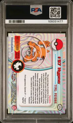PSA 10 Hypno • Topps Chrome Pokemon TV 2000 - Image 2