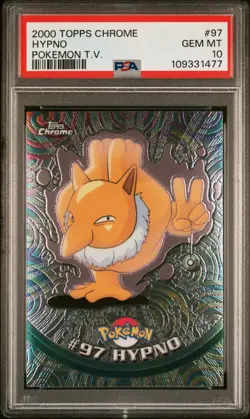 PSA 10 Hypno • Topps Chrome Pokemon TV 2000 - Image 3