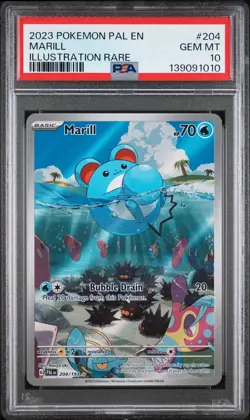 2023 POKEMON PAL EN-PALDEA EVOLVED #204 MARILL PSA 10 - Image 1