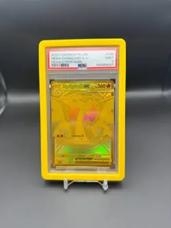2025 Pokemon Phantasmal Flames Mega Charizard X ex Hyper Rare #130/094 PSA 9 - Image 1