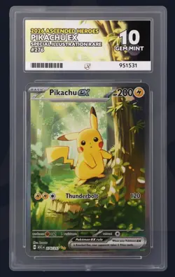 276/217 Pikachu EX Ascended Heroes Pokemon Card ACE 10 - Image 1