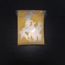 GOLD Arceus pokemon card Sleeves - Brillaint Stars - 65 Standard Size Sleeves - Image 1