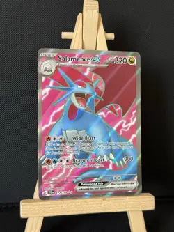 Salamence EX Holo Pokemon Card 177/159 Journey Together Series - Image 2