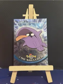 Shellder #90 Silver Holo Pokemon Topps Card Blue Logo Light Play - Image 1