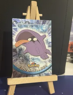 Shellder #90 Silver Holo Pokemon Topps Card Blue Logo Light Play - Image 3