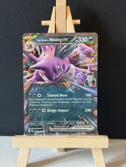 Pokemon TCG Card - Team Rocket's Nidoking EX - 119/182 - Destined Rivals - Image 1